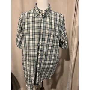 Ralph Lauren Jeans Company Vintage Plaid Shirt Short Sleeve‎ Xl